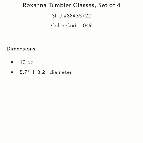 Roxanna Glass Tumbler Set - Picture 5 of 14